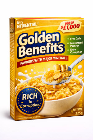 Golden Benefits cereal box